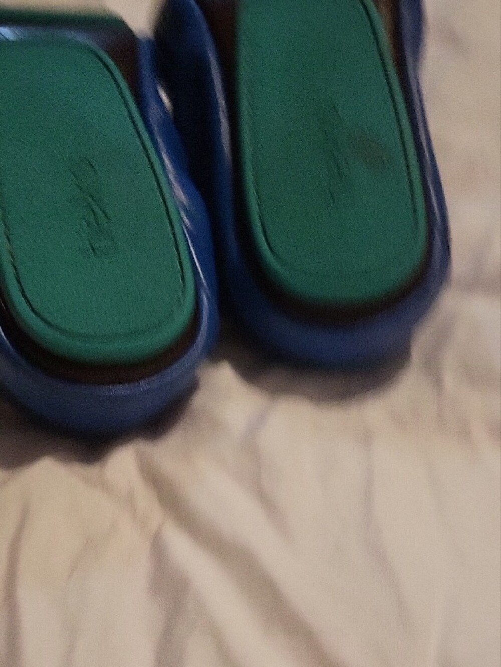 Tieks Cobalt Blue Leather Ballet Flat with Teal Sole Accent - Picture 9 of 9